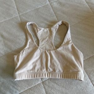 MATE the Label Organic Stretch Sports Bra in Bone